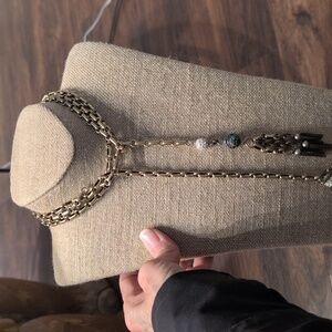 Source Unknown Gold and Silver Beaded Necklace